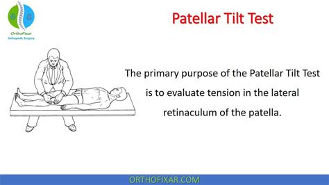 medial patellar compression test|patellar tilt test positive.